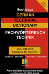 Словарь “German technical dictionary worterbuch fur technik”