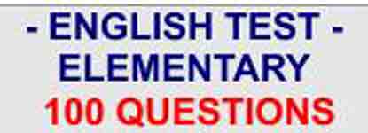 Elementary English. Test